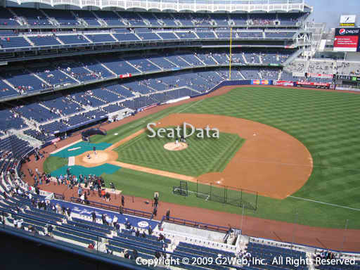 Seat view from section 314 at Yankee Stadium, home of the New York Yankees