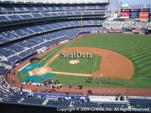 Seat view from section 315 at Yankee Stadium, home of the New York Yankees