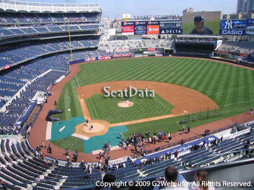 Seat view from section 318 at Yankee Stadium, home of the New York Yankees