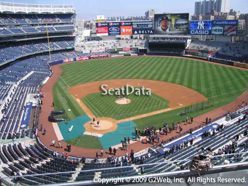 Seat view from section 319 at Yankee Stadium, home of the New York Yankees