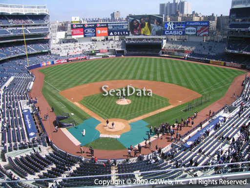 Seat view from section 320A at Yankee Stadium, home of the New York Yankees