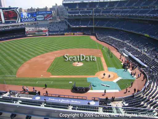 Seat view from section 323 at Yankee Stadium, home of the New York Yankees