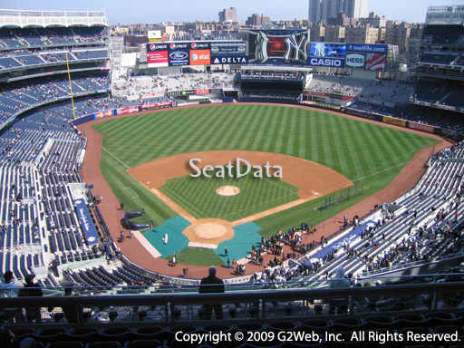 Seat view from section 420A at Yankee Stadium, home of the New York Yankees