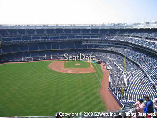 Seat view from section 434B at Yankee Stadium, home of the New York Yankees