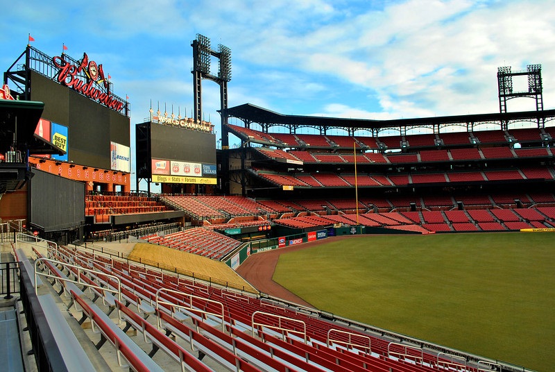 St Louis - Busch Stadium at Sunset, Large On Black See wher…