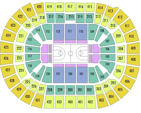 Washington DC Capital One Arena Center seat numbers detailed seating plan 