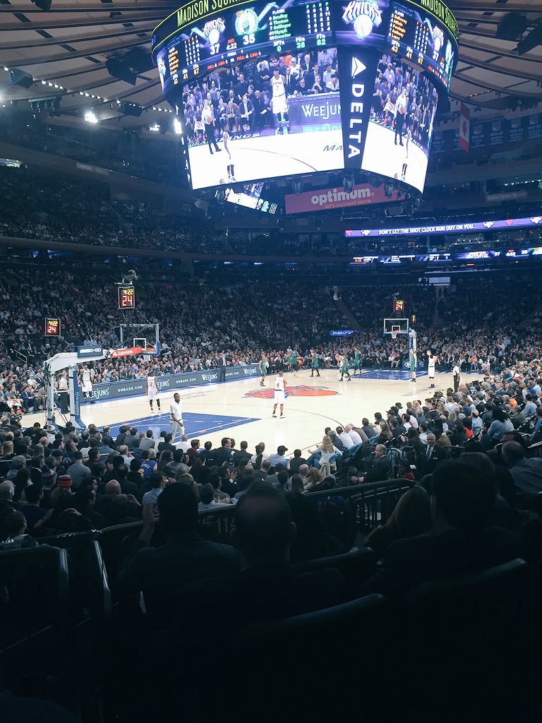 Lower level of old Madison Sq Garden, NYC sightlines
