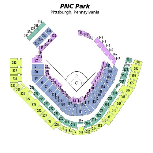 PNC Park Seating Chart + Rows, Seats and Club Seats