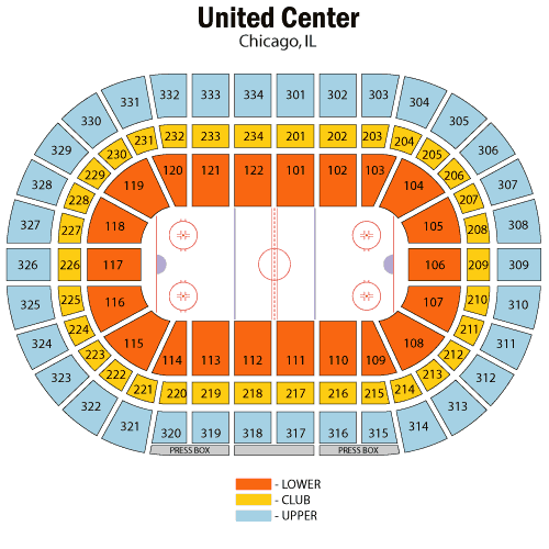 Chicago Bulls Seating Chart Map Seatgeek - United Center, HD Png Download -  1024x1024(#2748976) - PngFind