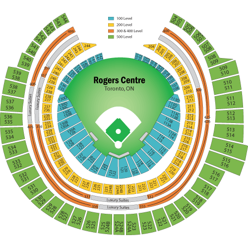 Rogers Centre Concert Seating Chart 