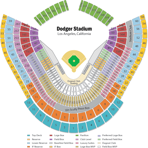 Section 306 at Dodger Stadium 