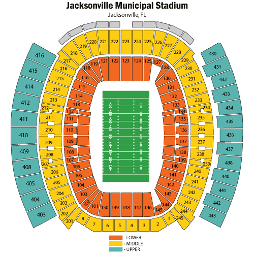 jacksonville jaguars stadium seating